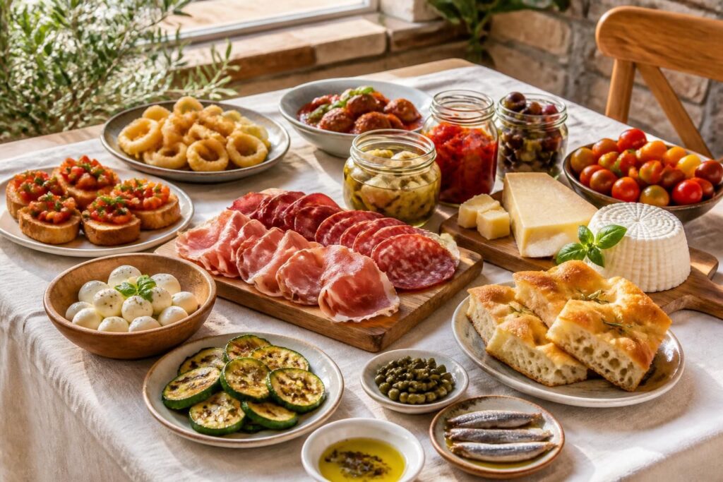 découvrez 15 idées d'antipasti italiens pour débuter vos repas en toute convivialité avec des entrées savoureuses et faciles à préparer.