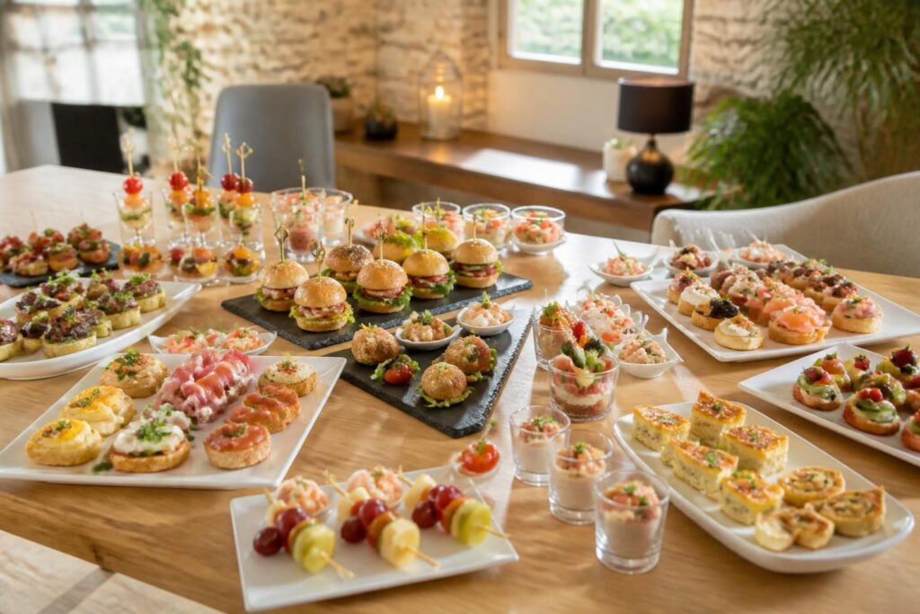 découvrez 20 idées de bouchées savoureuses pour un apéritif dînatoire réussi et épatez vos invités avec des recettes simples et délicieuses.