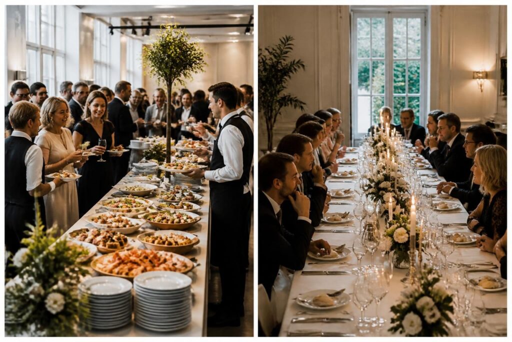 découvrez quel format choisir entre buffet et repas assis pour réussir votre réception selon le style et l'ambiance souhaités.