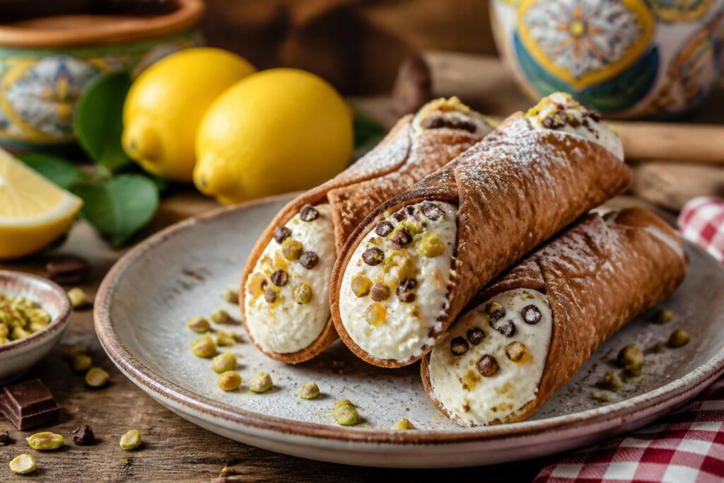 découvrez la recette authentique des cannoli siciliens maison, un dessert emblématique de la sicile à réaliser facilement chez vous.
