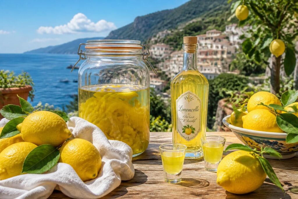 découvrez la recette traditionnelle du limoncello maison inspirée de la côte amalfitaine pour savourer un goût authentique et rafraîchissant chez vous.