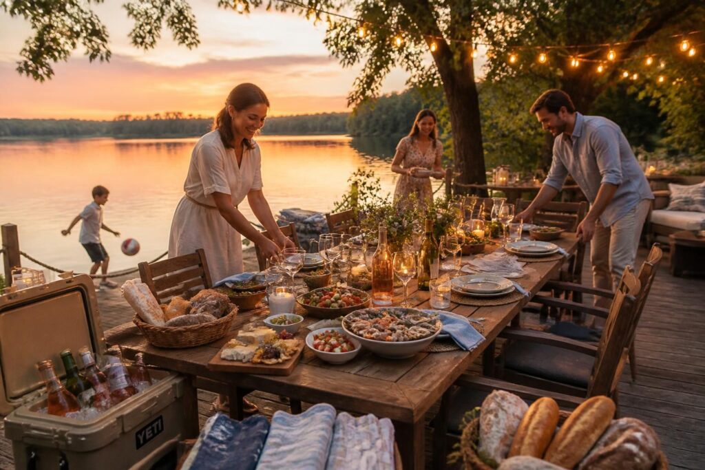 découvrez la checklist complète pour organiser un repas de fête inoubliable au bord de l'eau, avec conseils pratiques et astuces pour réussir votre événement.