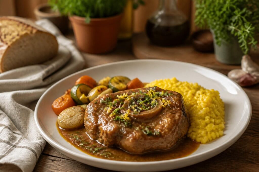 découvrez la recette traditionnelle de l'osso buco à la milanaise, un plat italien savoureux et authentique, facile à préparer chez vous.