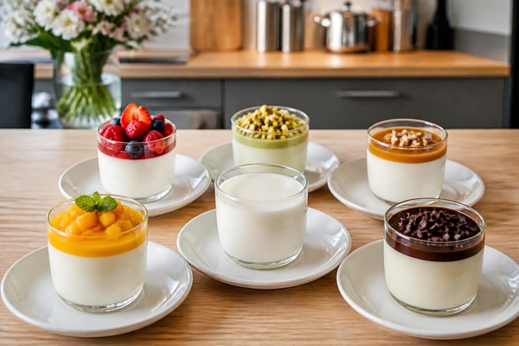 découvrez la recette de base de la panna cotta et 5 délicieuses variations pour surprendre vos papilles avec ce dessert italien onctueux et facile à réaliser.