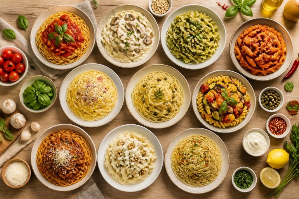découvrez 10 recettes de sauces rapides et savoureuses pour accompagner vos pâtes et préparer un dîner délicieux en seulement 20 minutes.