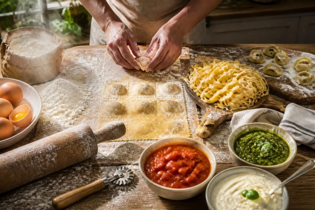 découvrez notre guide pas-à-pas pour réaliser des pâtes fraîches maison : conseils sur la farine, les œufs, les différentes formes et les sauces pour sublimer vos plats.