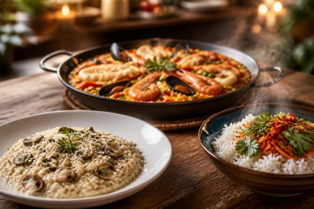 découvrez comment maîtriser les grands plats de riz du monde, du risotto crémeux à la paella savoureuse, pour régaler vos papilles avec des recettes authentiques et faciles à réaliser.