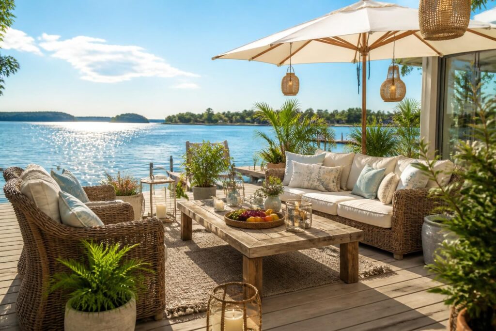 découvrez comment aménager une terrasse d'été accueillante au bord de l'eau, avec des idées pour créer une ambiance relaxante et conviviale parfaite pour profiter des beaux jours.