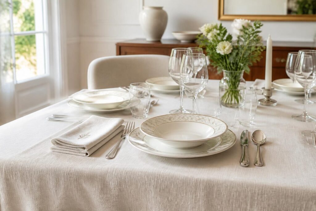 découvrez comment choisir une nappe et un linge de table de qualité pour sublimer votre décoration et protéger votre mobilier avec élégance.