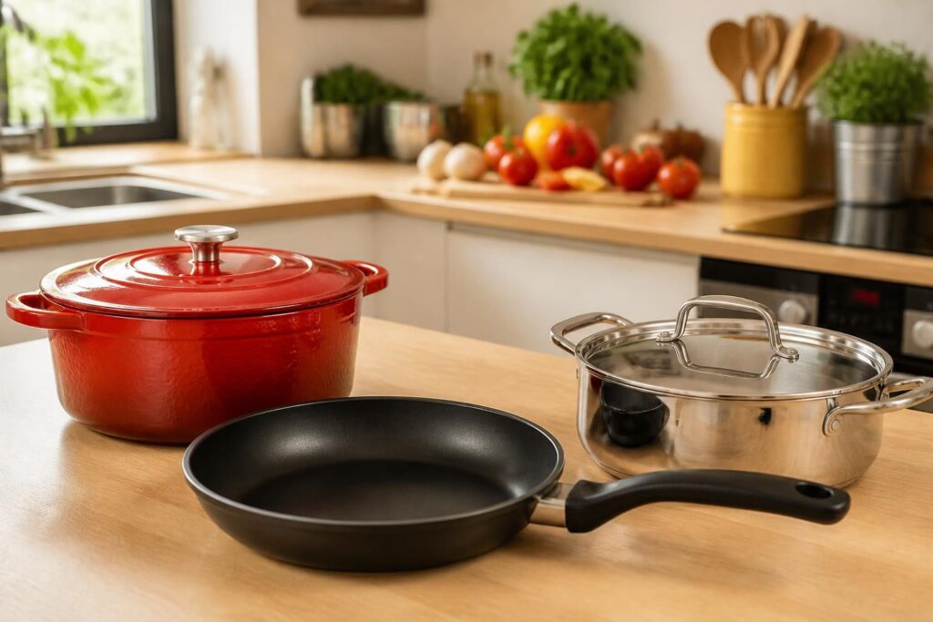 découvrez comment bien choisir vos ustensiles de cuisson comme la cocotte, la poêle et la sauteuse pour réussir toutes vos recettes avec facilité et goût.