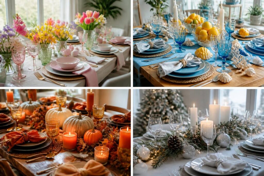 découvrez des idées clés en main pour la décoration de table à thème, adaptées à chaque saison, pour sublimer vos repas et événements avec style et créativité.