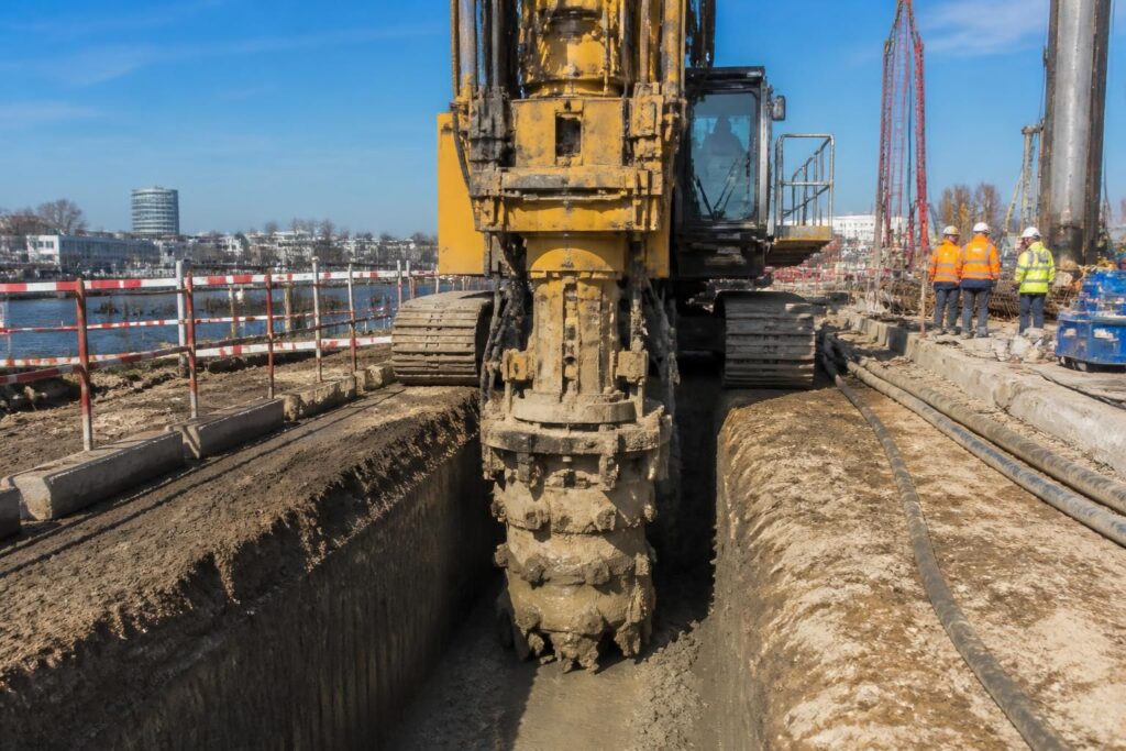 découvrez le fonctionnement de l'hydrofraise et ses applications dans les travaux de paroi moulée, une technique essentielle pour les travaux de fondation et de génie civil.