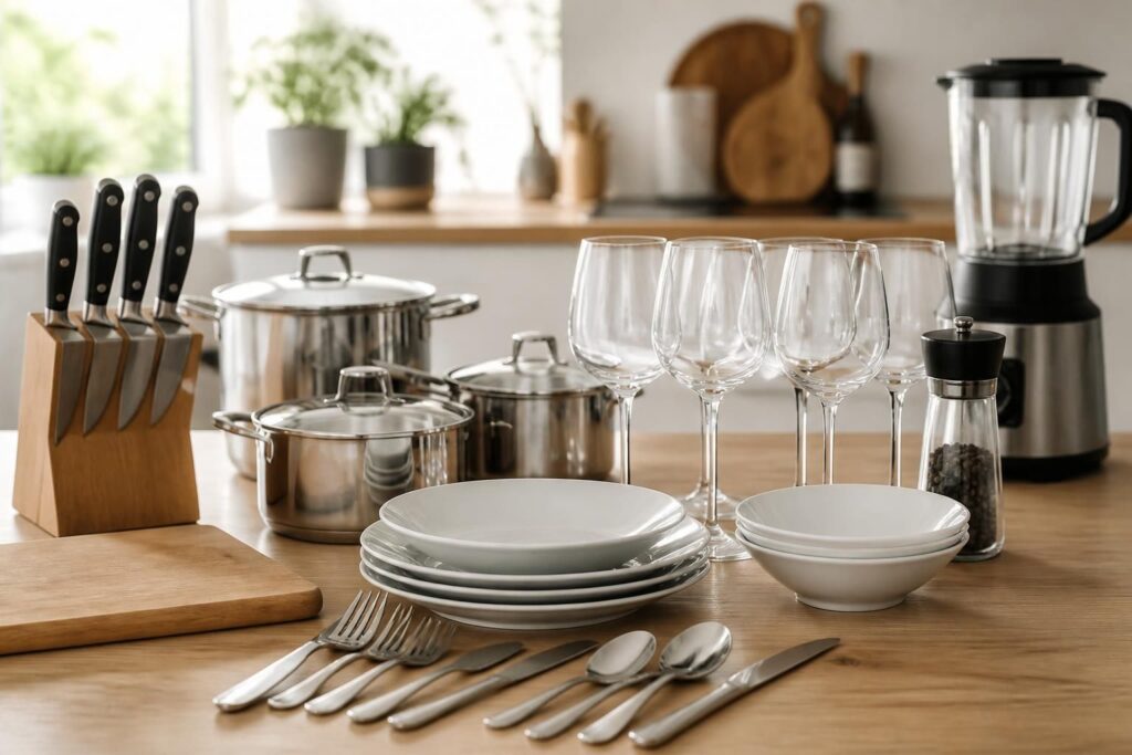 découvrez notre liste de mariage idéale pour la cuisine et la table : les indispensables à demander pour équiper parfaitement votre nouveau foyer.