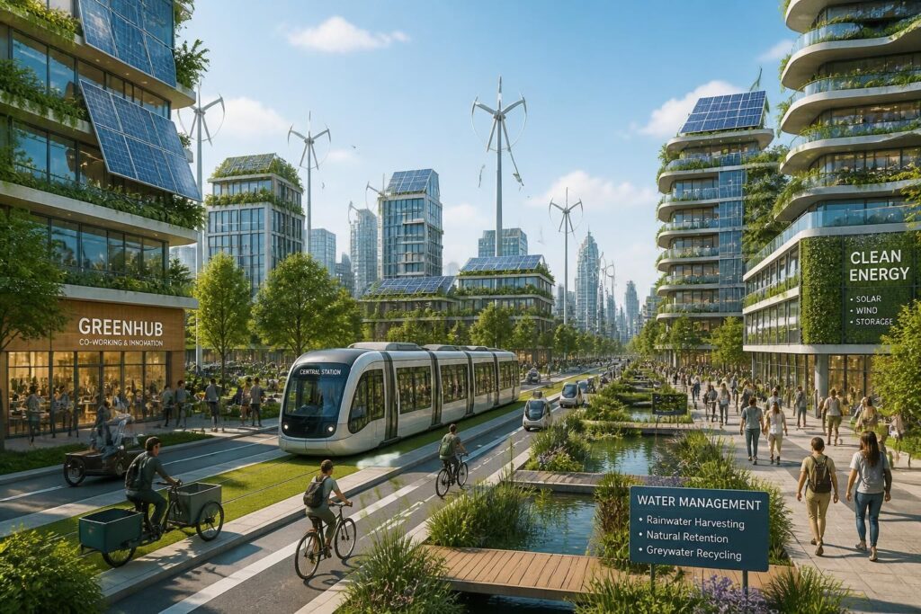 Ville écologique du futur : concepts et exemples de villes durables