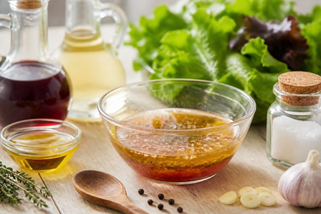 découvrez nos recettes et astuces pour préparer une délicieuse vinaigrette au vinaigre de vin rouge ou blanc, parfaite pour sublimer vos salades et plats estivaux.