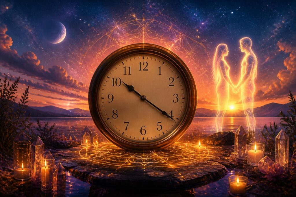 découvrez la signification spirituelle et amoureuse de l'heure miroir 22h22, un moment chargé de messages et de révélations pour votre cœur et votre âme.