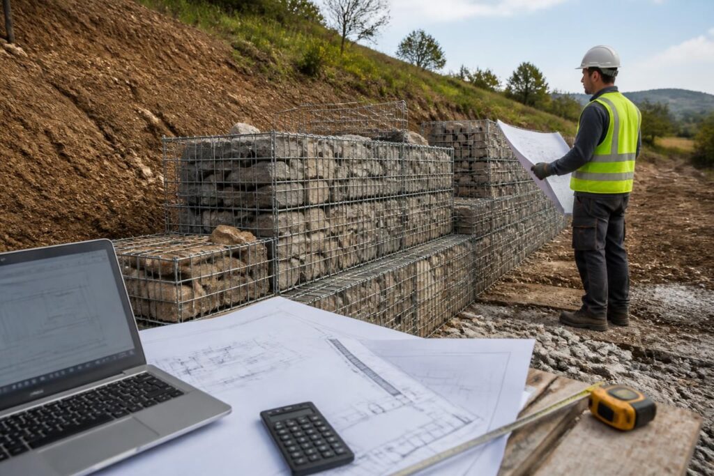 découvrez comment réaliser un mur gabion de soutènement stable grâce à nos conseils pratiques et calculs précis pour assurer la sécurité et la durabilité de votre construction.