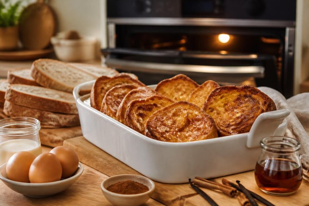 découvrez notre recette traditionnelle de pain perdu au four facile à réaliser, avec des conseils pour un temps de cuisson parfait et un résultat gourmand.