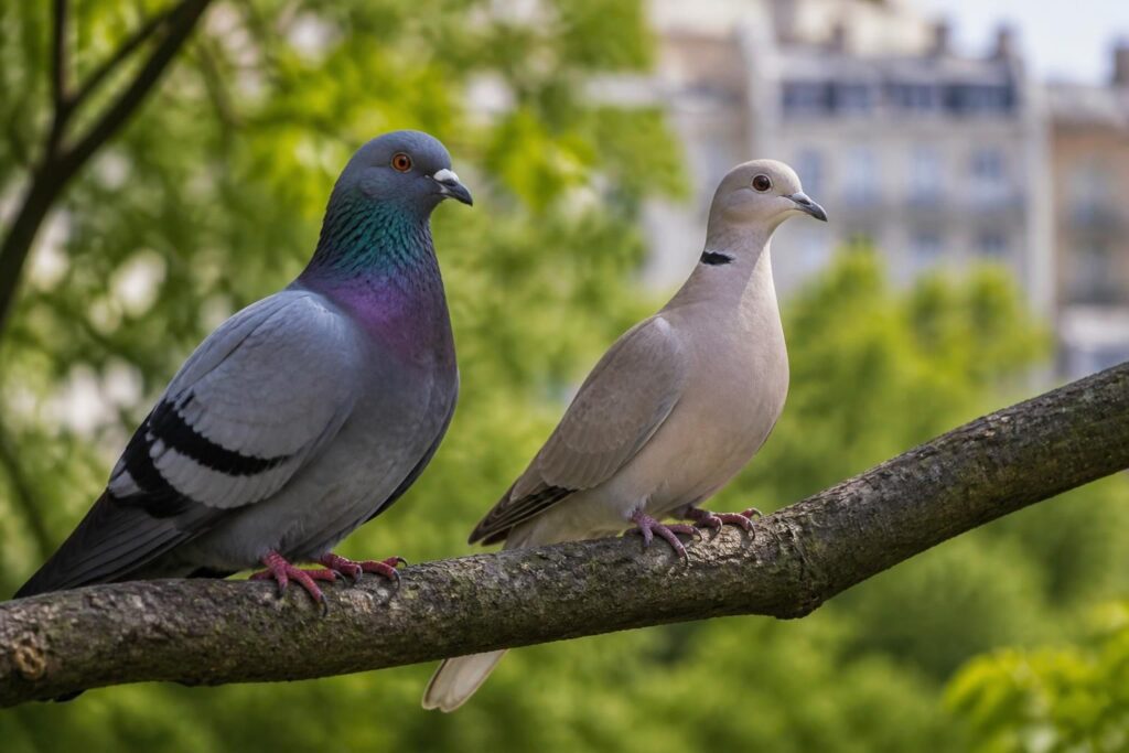 découvrez comment différencier facilement les pigeons des tourterelles grâce à nos conseils et caractéristiques clés pour mieux observer ces oiseaux.
