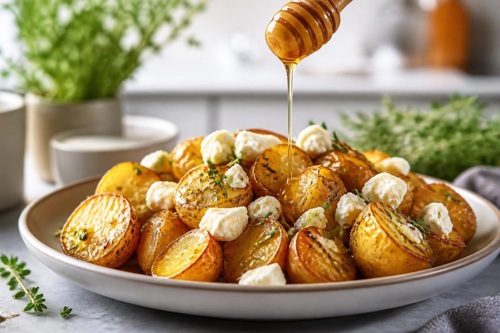 découvrez notre recette pomme de terre feta miel, une délicieuse alliance sucrée-salée à tester pour surprendre vos papilles avec des saveurs originales et gourmandes.